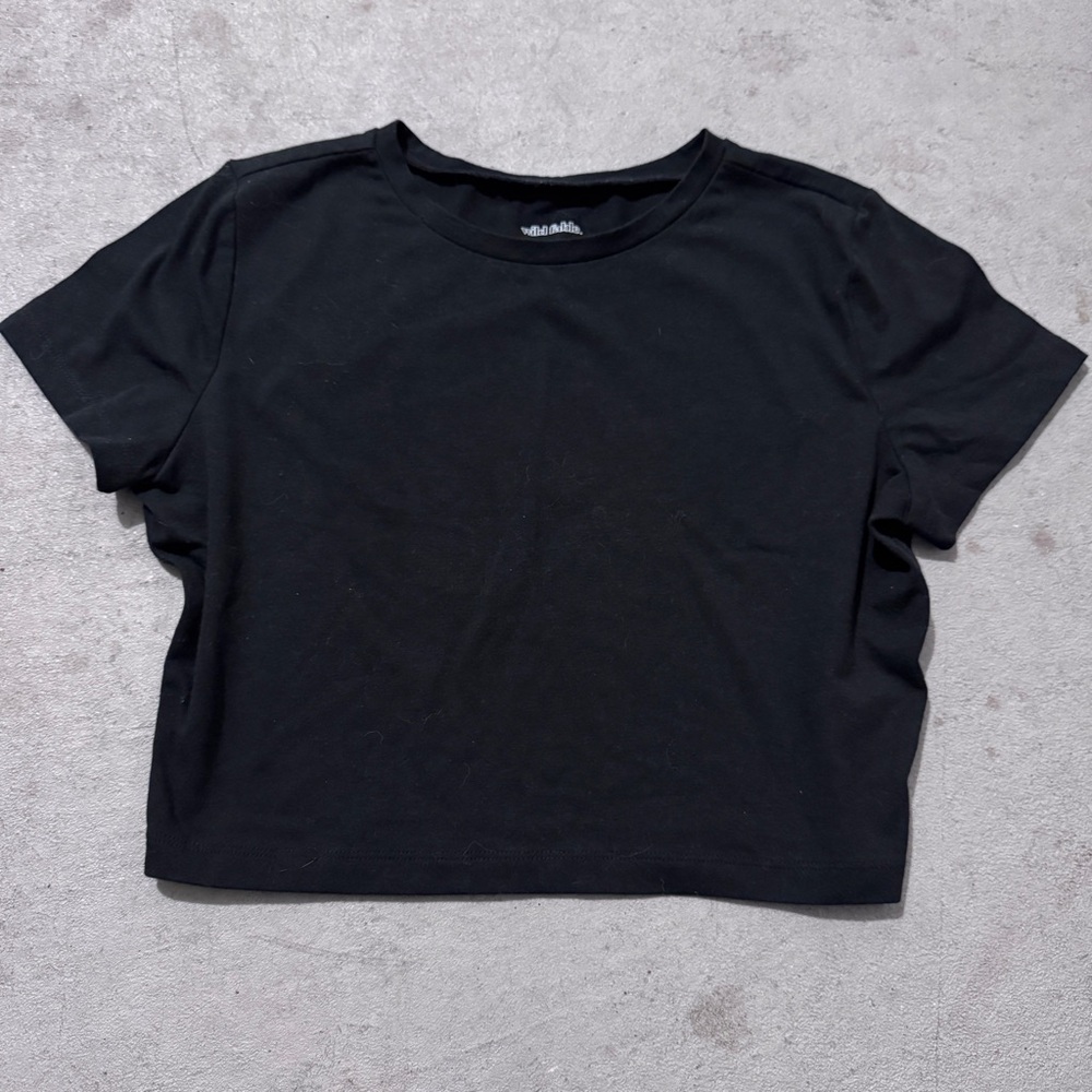 Wild Fable Black Crop Top
